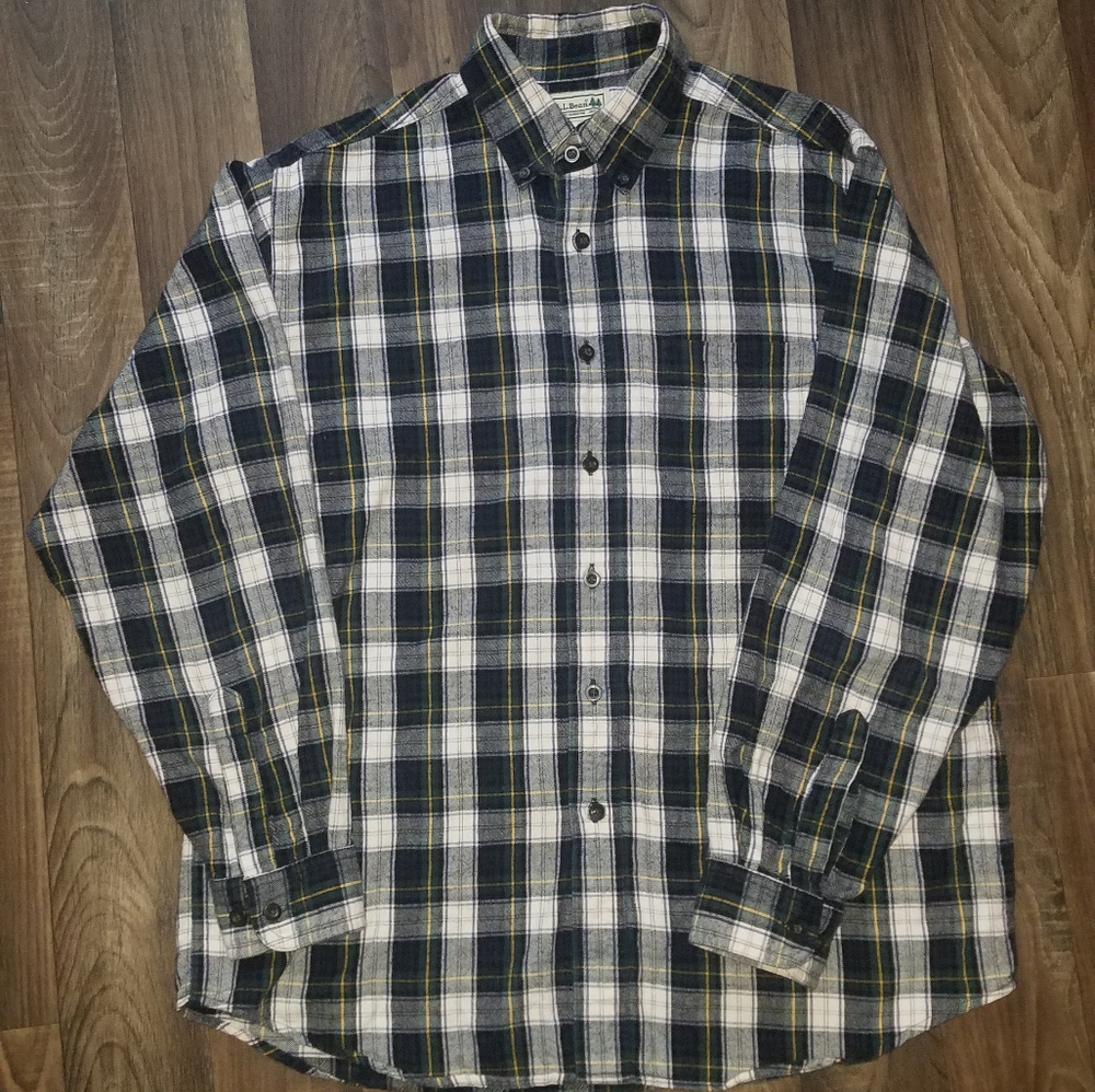 L.L. Bean Flannel Button Up - image 1
